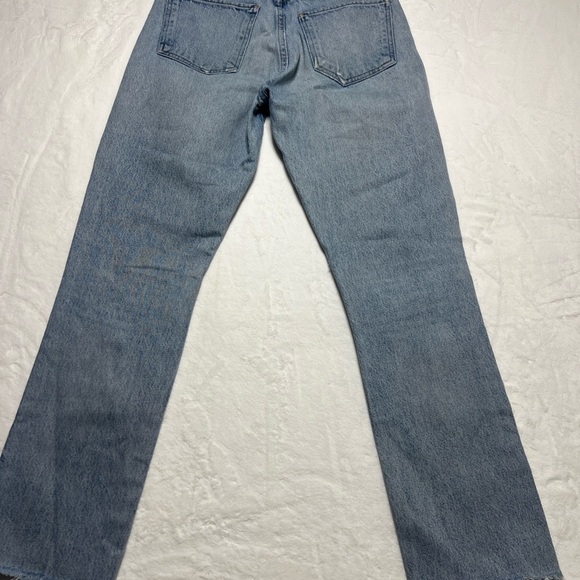 Agolde Blue Straight Leg Jeans Classic Denim - Picture 5 of 10